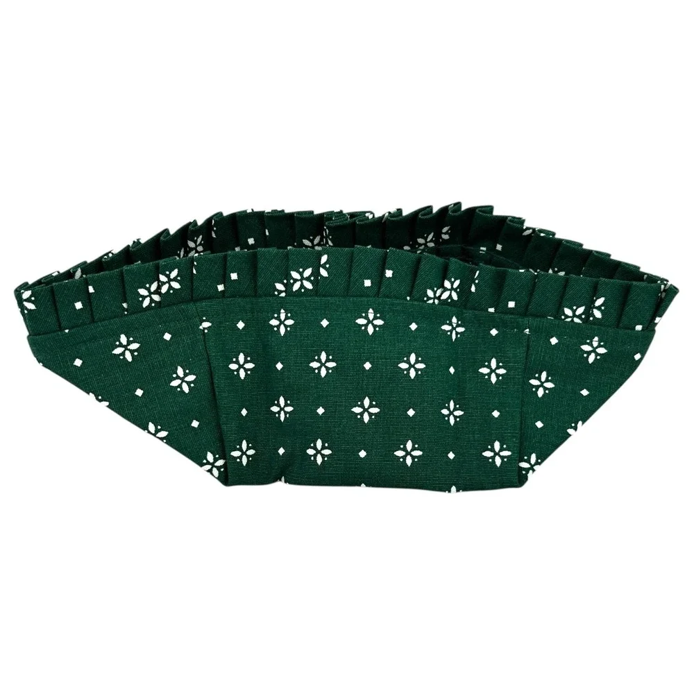 Longaberger Heritage Green Medium Berry Basket Liner Medium Green Floral 214744